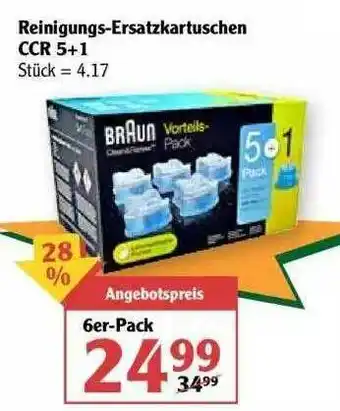 Globus Reinigungs-ersatzkartuschen Ccr 5+1 Angebot