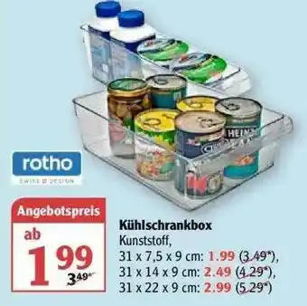 Globus Kühlschrankbox Rotho Angebot