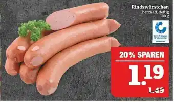 Marktkauf Rindswürstchen Angebot