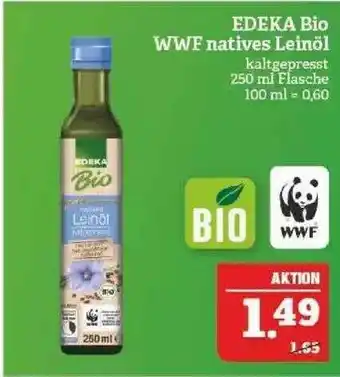 Marktkauf Edeka Bio Wwf Natives Leinöl Angebot