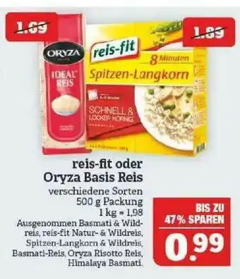 Marktkauf Reis-fit Oder Oryza Basis Reis Angebot