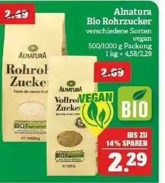 Marktkauf Alnatura Bio Rohrzucker Angebot