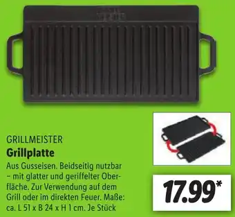 Lidl GRILLMEISTER Grillplatte Angebot