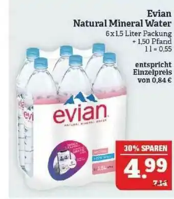 Marktkauf Evian Natural Mineral Water Angebot