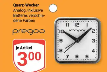 Globus pregoo Quarz-Wecker Analog, inklusive Batterie, verschie-dene Farben je Artikel Angebot