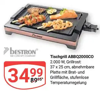 Globus bestron Tischgrill ABBQ2000CO 2.000 W, Angebot