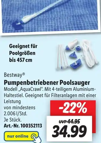 Lidl Bestway® Pumpenbetriebener Poolsauger Angebot