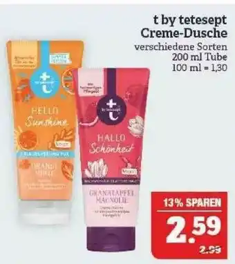 Marktkauf T By Tetesept Creme-dusche Angebot