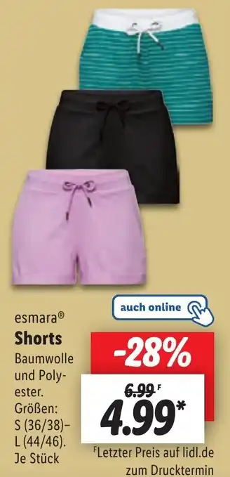 Lidl esmara® Shorts Angebot