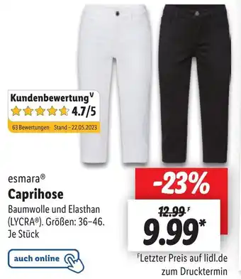 Lidl esmara® Caprihose Angebot