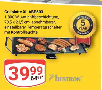 Globus bestron Grillplatte XL ABP603 Angebot