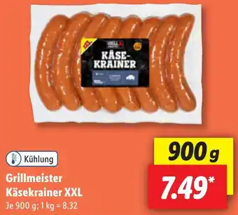 Lidl Grillmeister Käsekrainer XXL 900 g Angebot