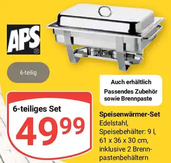 Globus APS Speisenwärmer-Set 6-teilig Angebot