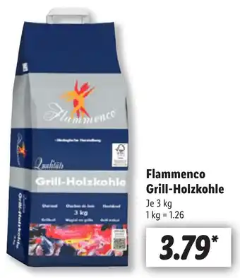 Lidl Flammenco Grill-Holzkohle 3 kg Angebot