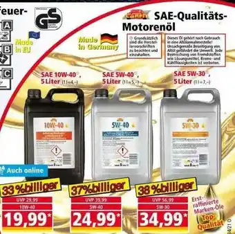 Norma Carfit Sae-qualitäts-motorenöl Angebot