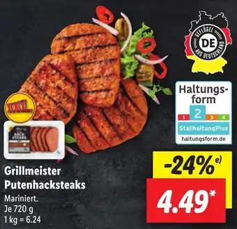 Lidl Grillmeister Putenhacksteaks 720 g Angebot