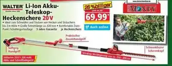 Norma Walter Li-Ion Akku Teleskop Heckenschere 20 V Angebot