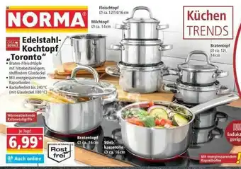 Norma Casa Royale Edelstahl Kochtopf „toronto” Angebot