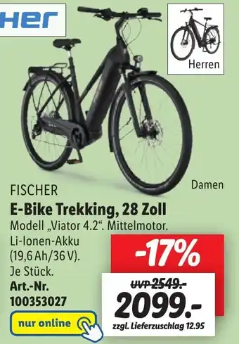 Lidl FISCHER E-Bike Trekking, 28 Zoll Angebot