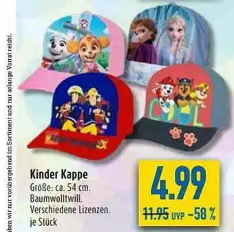 diska Kinder Kappe Angebot