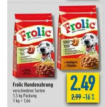 diska Frolic Hundenahrung Angebot