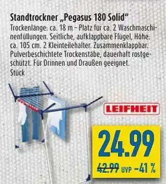 diska Leifheit Standtrockner „pegasus 180 Solid” Angebot