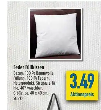 diska Feder Füllkissen Angebot