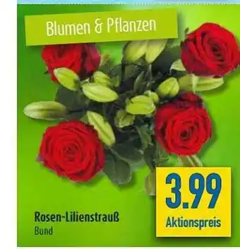 diska Rosen-lilienstrauß Angebot