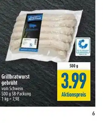 diska Grillbratwurst Gebrüht Angebot