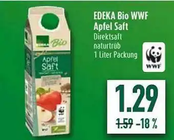 diska Edeka Bio Wwf Apfel Saft Angebot