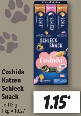 Lidl Coshida Katzen Schleck Snack 112 g Angebot