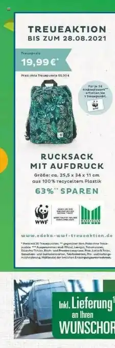 Marktkauf Rucksack Mit Aufdruck Angebot