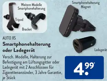 Aldi Süd AUTO XS Smartphonehalterung oder Ladegerät Angebot