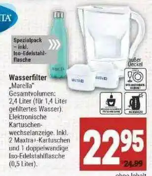 Marktkauf Wasserfilter Marella Brita Angebot