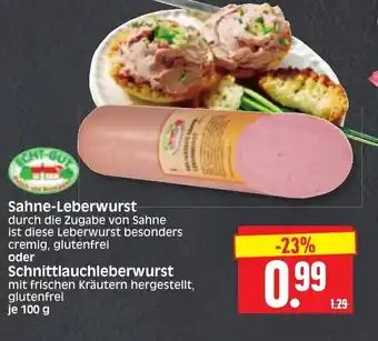 Edeka Herkules Sahne Leberwurst 100g Angebot