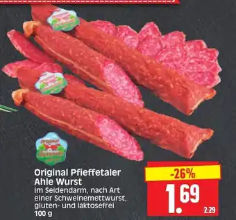 Edeka Herkules Original Pfieffetaler Ahle Wurst 100g Angebot