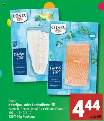 Marktkauf Costa Kabeljau- Oder Lachsfilets Angebot