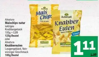 Marktkauf Alnatura Maischips Natur Oder Knabbereulen Angebot