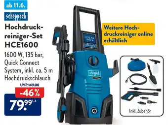 Aldi Süd scheppach Hochdruckreiniger-Set HCE1600 Angebot