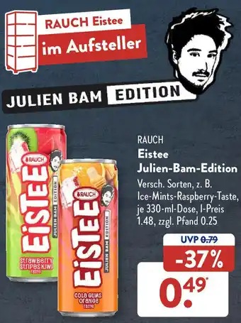 Aldi Süd RAUCH Eistee Julien-Bam-Edition 330 ml Dose Angebot