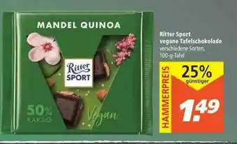 Marktkauf Ritter Sport Vegane Tafelschokolade Angebot