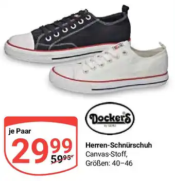 Globus Dockers Herren-Schnürschuh Canvas-Stoff, Größen: 40-46 Angebot