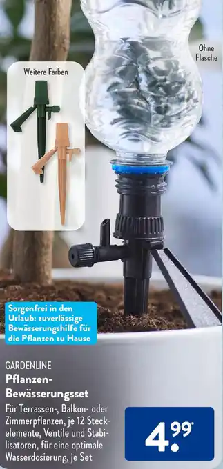 Aldi Süd GARDENLINE Pflanzen-Bewässerungsset Angebot