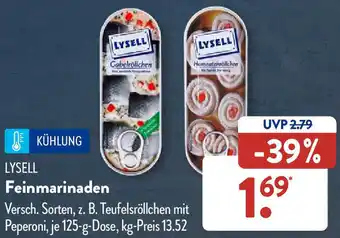 Aldi Süd LYSELL Feinmarinaden 125 g Dose Angebot