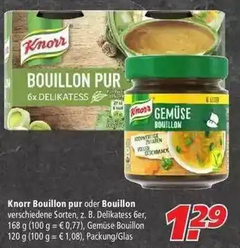 Marktkauf Knorr Bouillon Pur Oder Bouillon Angebot