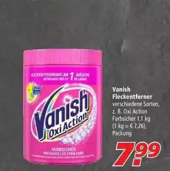 Marktkauf Vanish Fleckentferner Angebot