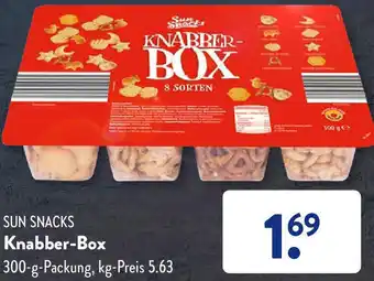 Aldi Süd SUN SNACKS Knabber-Box 300-g-Packung Angebot