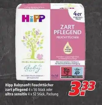 Marktkauf Hipp Babysanft Feuchttücher Zart Pflegend Oder Ultra Sensitiv Angebot