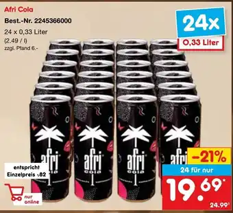 Netto Marken-Discount Afri Cola  24 x 0,33 Liter Angebot