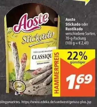 Marktkauf Aoste Stickado Oder Rustikado Angebot